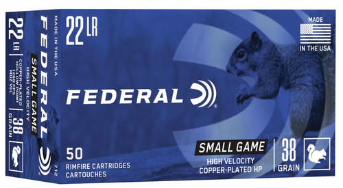 Federal .22 LR Ammo 38gr CPHP Ammunition - 50 Rounds