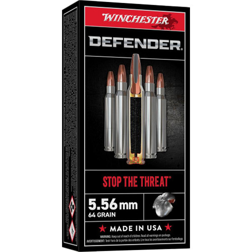 Winchester 5.56mm Ammo 64gr JSP Ammunition - 20 Rounds