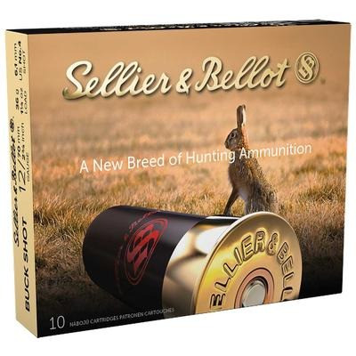 Sellier & Bellot 12 Gauge Ammo 1-1/4 oz #4 Buck Ammunition - 250 Rounds
