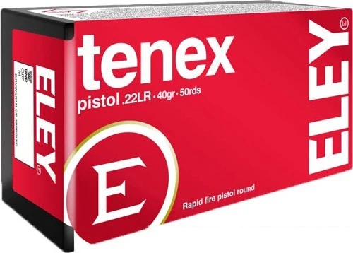 Eley .22 Long Rifle Ammo 40gr Lead Round Nose Ammunition - 50 Rounds