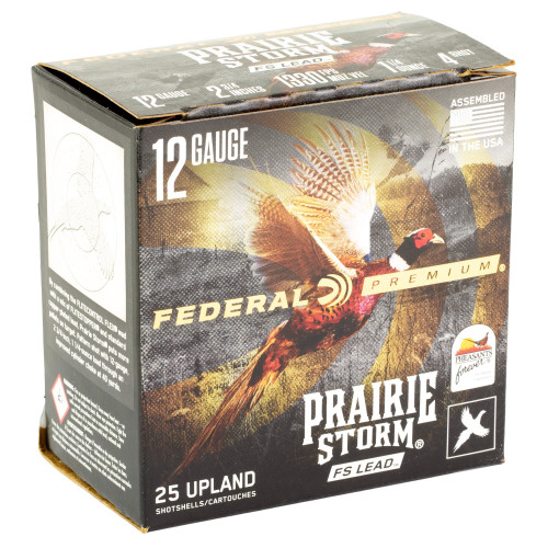 Federal 12 Gauge Ammo 1 1/4 oz #4 Lead Ammunition - 25 Rounds