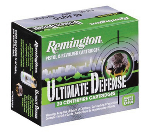 Remington .45 ACP Ammo 185gr JHP Ammunition - 20 Rounds