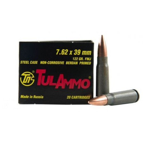 Tulammo 7.62x39 Ammo 122gr HP Ammunition - 1000 Rounds