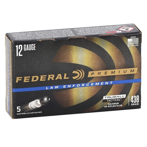 Federal 12 Gauge Ammo 1 oz Rifled Slug Ammunition - 5 Rounds