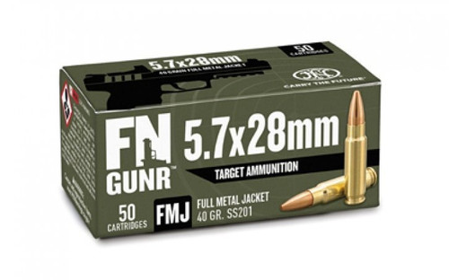FN 5.7x28mm Ammo 40gr FMJ Ammunition - 50 Rounds