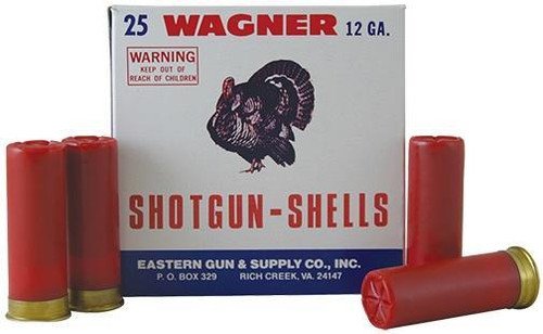 Wagner 12 Gauge Shotgun Ammunition 2-2-10 2-3/4" #10 - 25 Shells