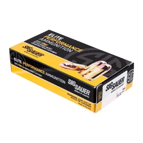 Sig Sauer .38 Super Ammo 125gr FMJ Ammunition - 50 Rounds