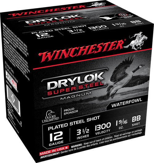 Winchester 12 Gauge Ammo 1 9/16 oz BB PS Ammunition - 25 Rounds