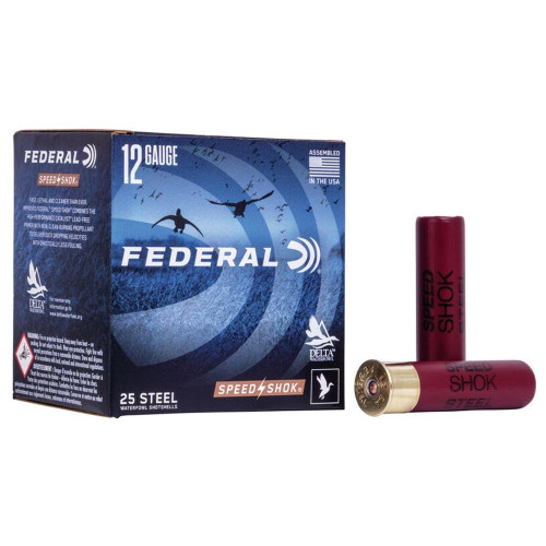 Federal 12 Gauge Ammo 1-1/2 oz #BB Steel Shot Ammunition - 25 Rounds