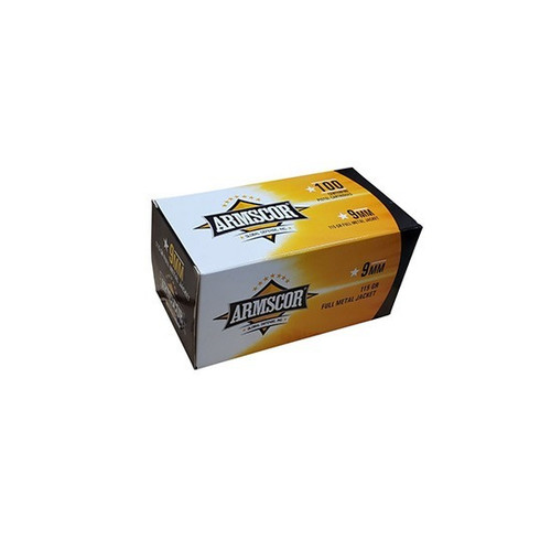 Armscor 9mm Luger Ammo 115gr FMJ Ammunition - 100 Rounds