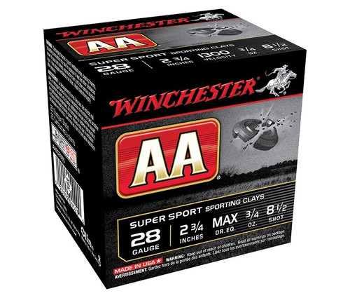 Winchester 28 Gauge Ammo 3/4 oz #8.5 Lead Ammunition - 250 Rounds