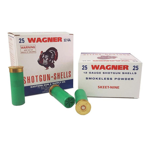 Wagner 12 Gauge Ammo 1-1/4 oz #9 Lead Ammunition - 25 Rounds