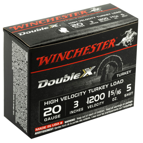 Winchester 20 Gauge Ammo 1-5/16 oz #5 Shot Ammunition - 10 Rounds