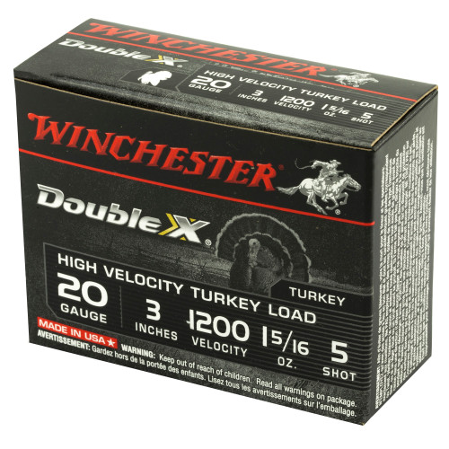 Winchester 20 Gauge Ammo 1-5/16 oz #5 Shot Ammunition - 10 Rounds