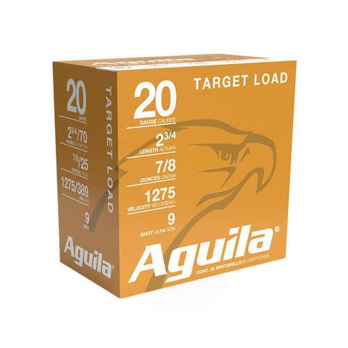 Aguila 20 Gauge Ammo 7/8 oz #9 Birdshot Ammunition - 25 Rounds