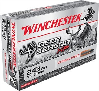 Winchester Ammunition .243 Win Ammo 95gr PT Ammunition - 20 Rounds