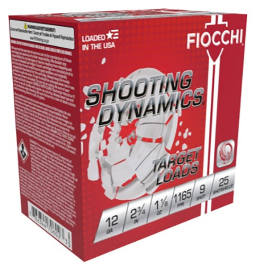 Fiocchi 12 Gauge Ammo 1 1/8 oz #9 Lead Ammunition - 250 Rounds