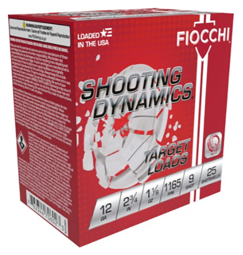 Fiocchi 12 Gauge Shotgun Ammunition 12SD18L9 2.75" #9 - 250 Shells