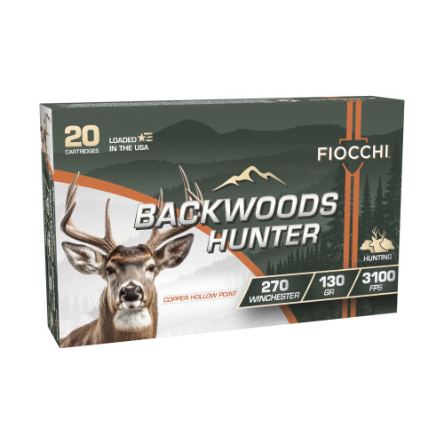 Fiocchi 270 Ammo 130gr Copper Ammunition - 20 Rounds