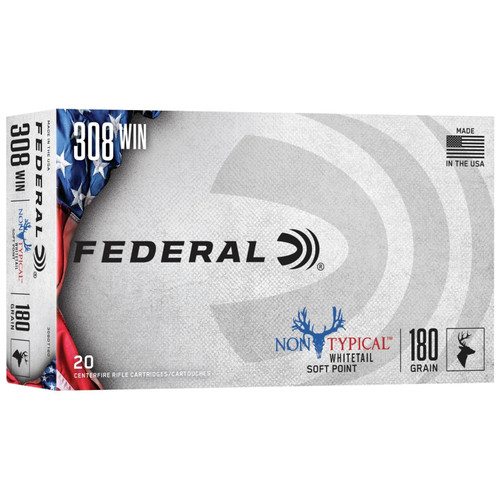Federal 308 Win Ammo 180gr SP Ammunition - 20 Rounds