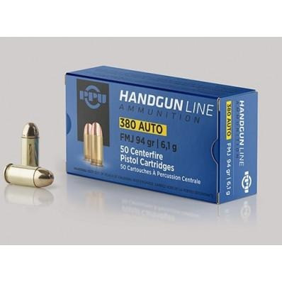 PPU .380 ACP Ammo 94gr FMJ Ammunition - 1000 Rounds
