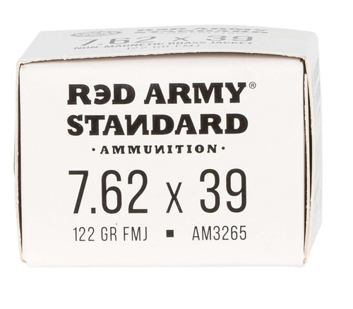 Red Army Standard 7.62x39 Ammo 122gr FMJ Ammunition - 20 Rounds
