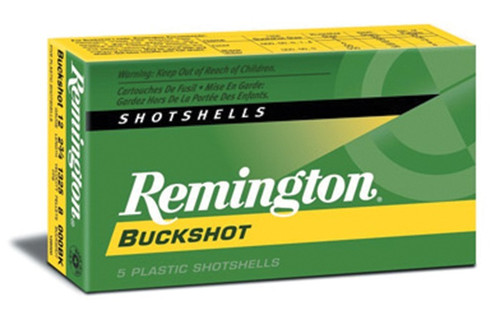Remington 12 Gauge Ammo #0 Buck Ammunition - 5 Rounds