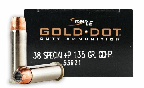 Speer .38 Special Ammo 135gr JHP Ammunition - 50 Rounds