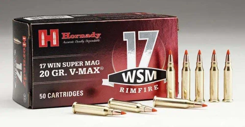 Hornady 17 WSM Ammo 20gr V-MAX Ammunition - 50 Rounds