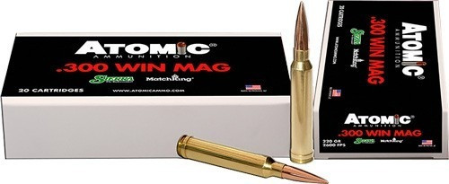 Atomic Ammunition .300 Winchester Magnum Ammo 220gr JHP Ammunition - 20 Rounds