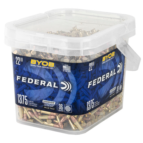 Federal 22LR Ammo 36gr Hollow Point Ammunition - 1375 Rounds