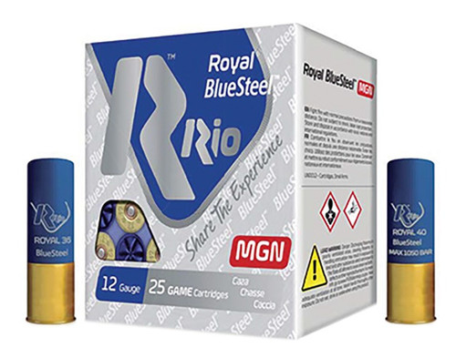 Rio Ammunition 12 Gauge Ammo 1-1/8 oz #4 Steel Ammunition - 250 Rounds