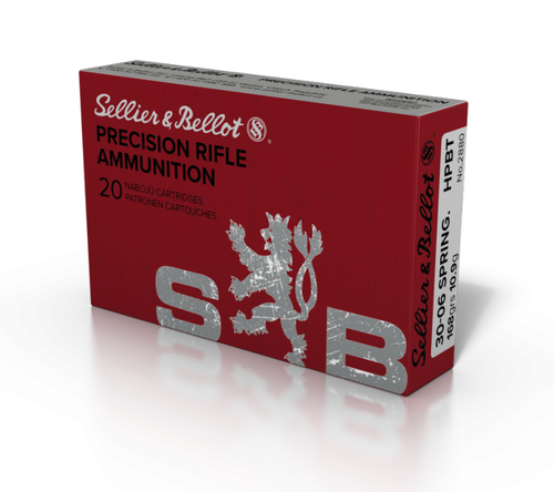 Sellier & Bellot 30-06 Springfield Ammo 168gr HPBT Ammunition - 400 Rounds