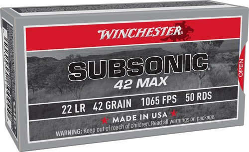 Winchester .22 LR Ammo 42gr LHP Ammunition - 50 Rounds