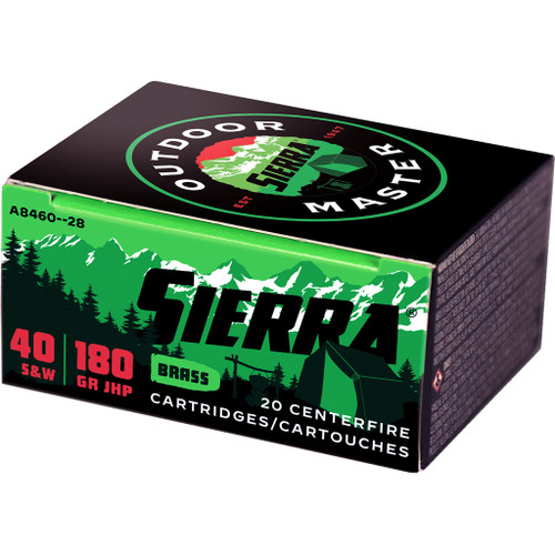 Sierra 40 Cal Ammo 180gr JHP Ammunition - 20 Rounds