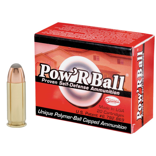 Cor-Bon .38 Super +P Ammo 100gr Pow'RBall Polymer-Tipped / Polymer-Ball Capped Ammunition - 20 Rounds