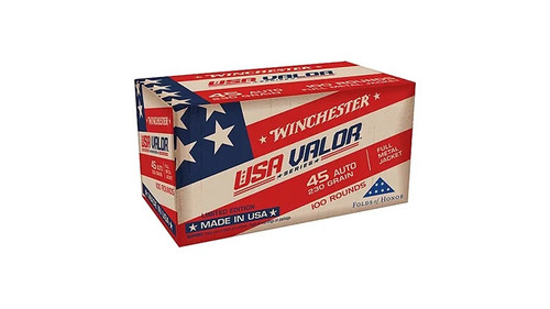 Winchester .45 ACP Ammo 230gr FMJ Ammunition - 100 Rounds