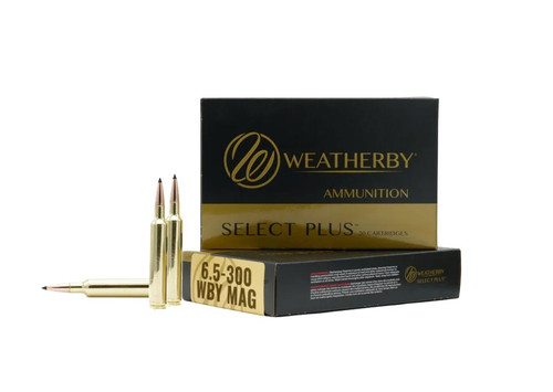 Weatherby 6.5-300 WBY Magnum Ammo 129gr HC Ammunition - 20 Rounds
