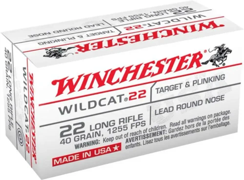 Winchester .22 LR Ammo 40gr LRN Ammunition - 50 Rounds
