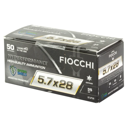 Fiocchi Hyperformance Defense Handgun 5.7x28mm 35gr Jacketed Frangible Ammo - 50 Rounds
