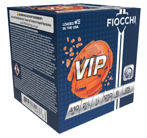 Fiocchi .410 Bore Ammo 1/2 oz #8 Lead Ammunition - 250 Rounds