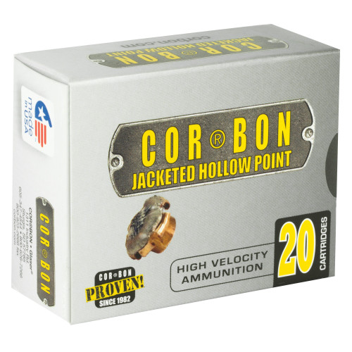 Cor-Bon .357 Sig Ammo 115gr JHP Ammunition - 20 Rounds