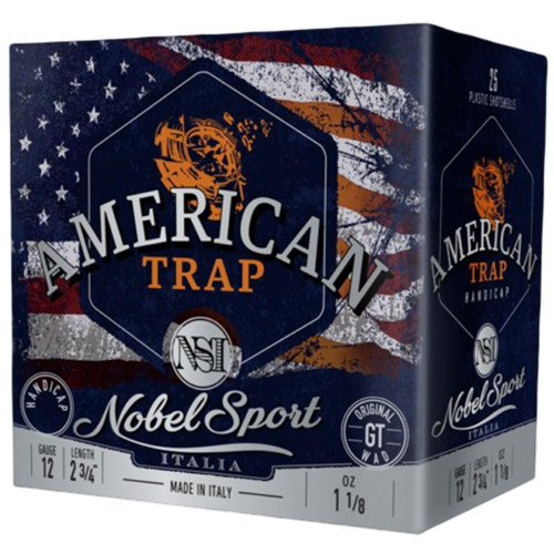 NobelSport 12 Gauge Ammo 1-1/8 oz #8 Ammunition - 25 Rounds
