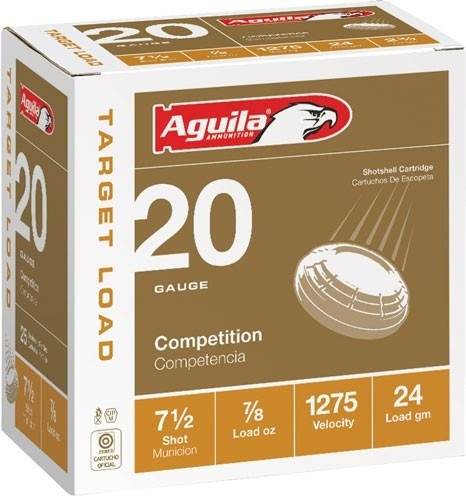 Aguila 20 Gauge Ammo 7/8 oz #7.5 Lead Shot Ammunition - 250 Rounds
