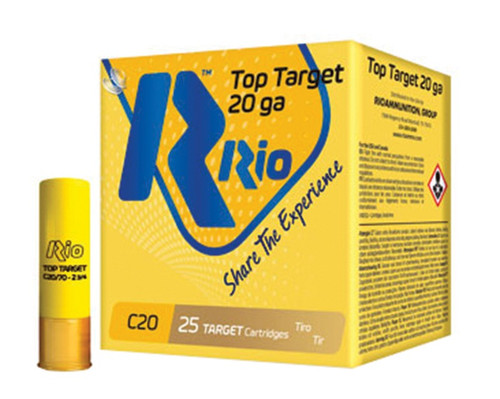 Rio Ammunition 20 Gauge Ammo 7/8 oz #8 Lead Ammunition - 250 Rounds