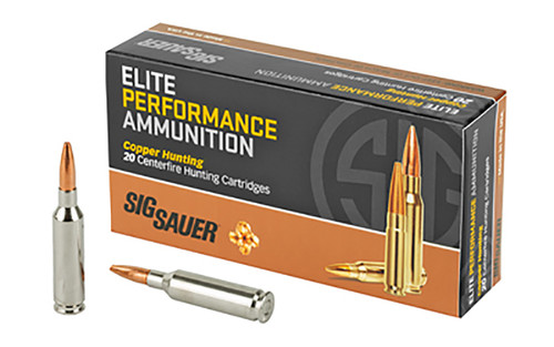 Sig Sauer 6mm Creedmoor Ammo 80gr Elite Copper Ammunition - 20 Rounds
