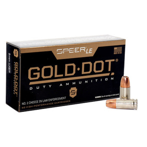 Speer 9mm Ammo 124gr GDHP Ammunition - 50 Rounds