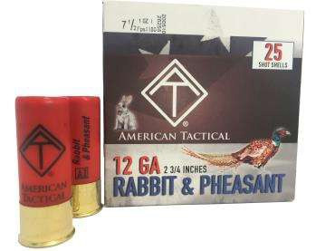 American Tactical 12 Gauge Ammo 1 oz #8 Lead Ammunition - 250 Rounds