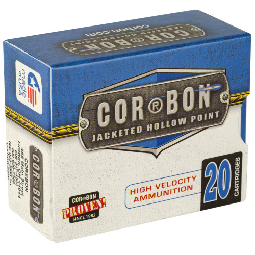 Cor-Bon .38 Super Ammo 125gr JHP Ammunition - 20 Rounds