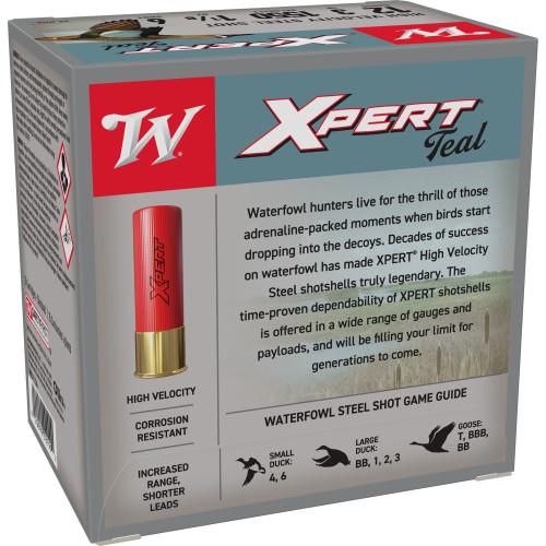 Winchester 12 Gauge Ammo 1-1/8 oz #6 Steel Ammunition - 25 Rounds